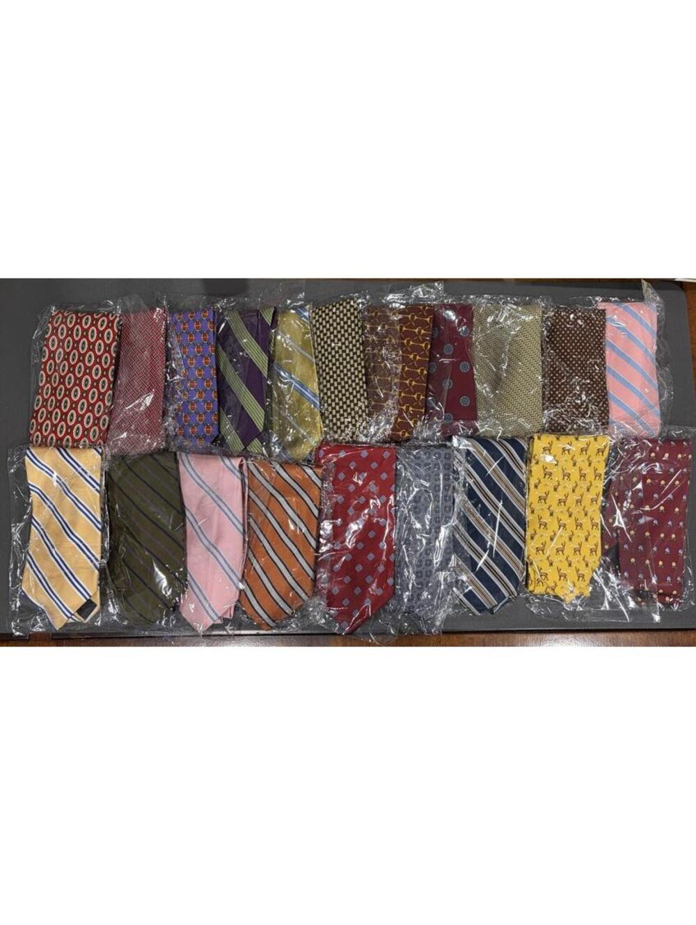 Brooks Brothers Lot Of 60 Men’s Ties Mostly Silk For Wear Or Resale BB60